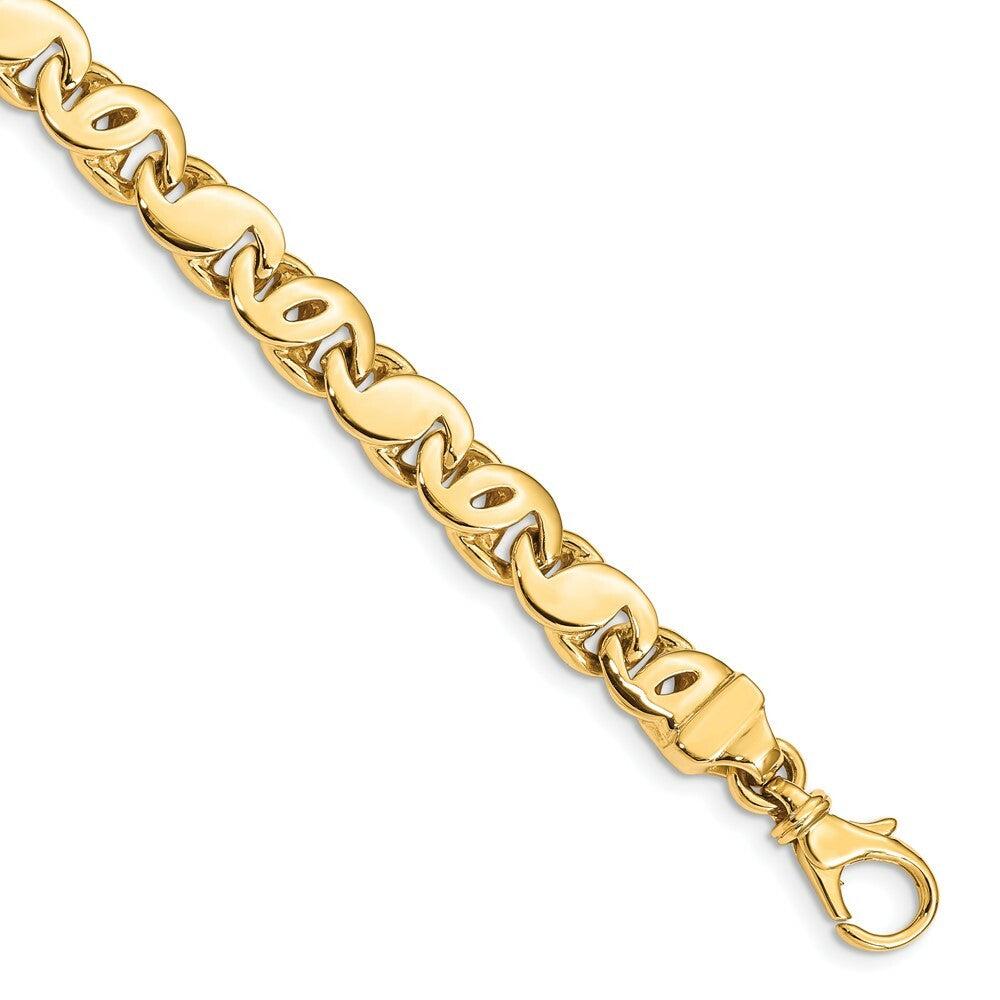 14K Yellow Gold Polished Fancy S-Link Chain Necklace  Length 20'' inches