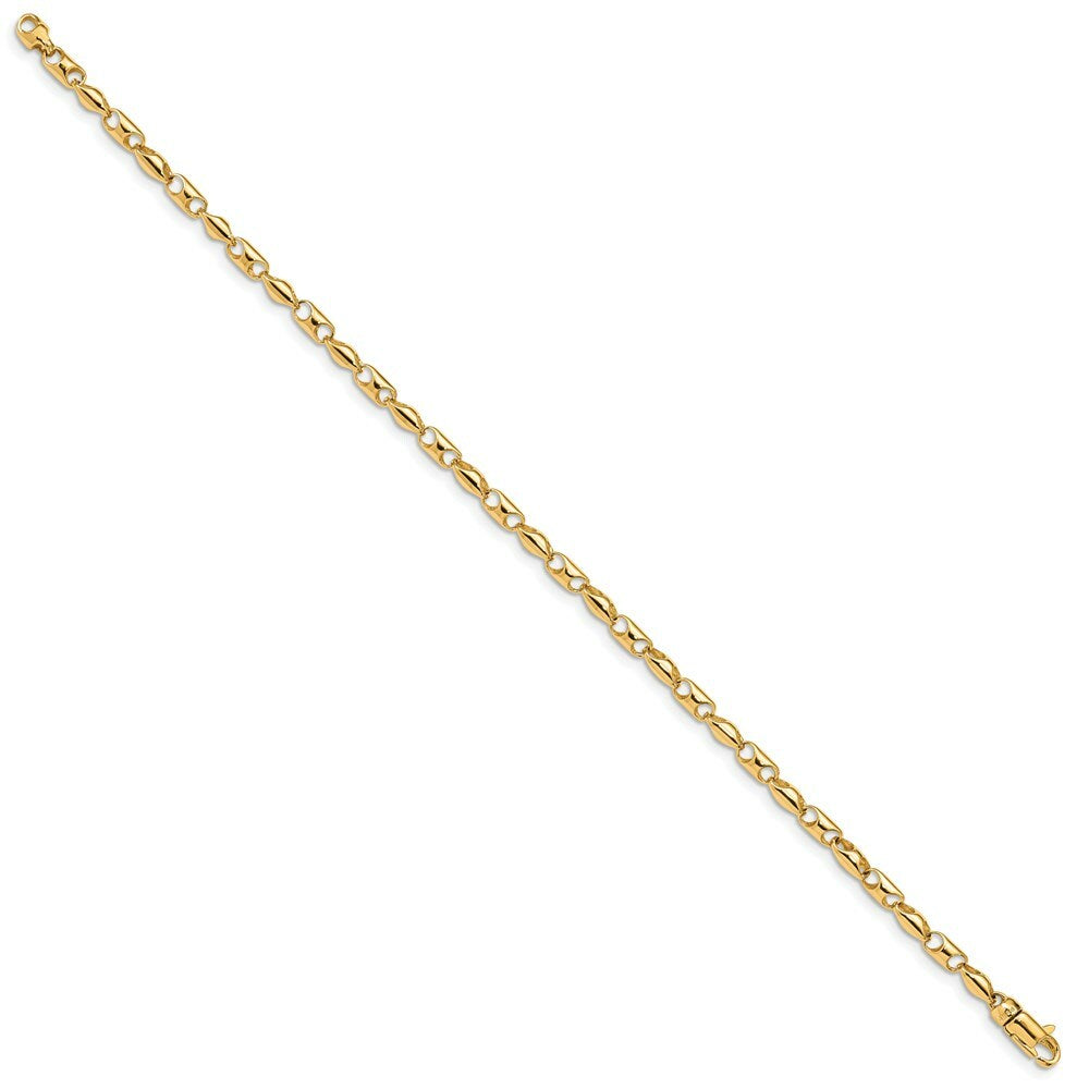 14K Yellow Gold 3.1mm Fancy Link Bracelet