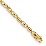 Load image into Gallery viewer, 14K Yellow Gold 3mm Fancy Link Bracelet  Length 8.5'' inches
