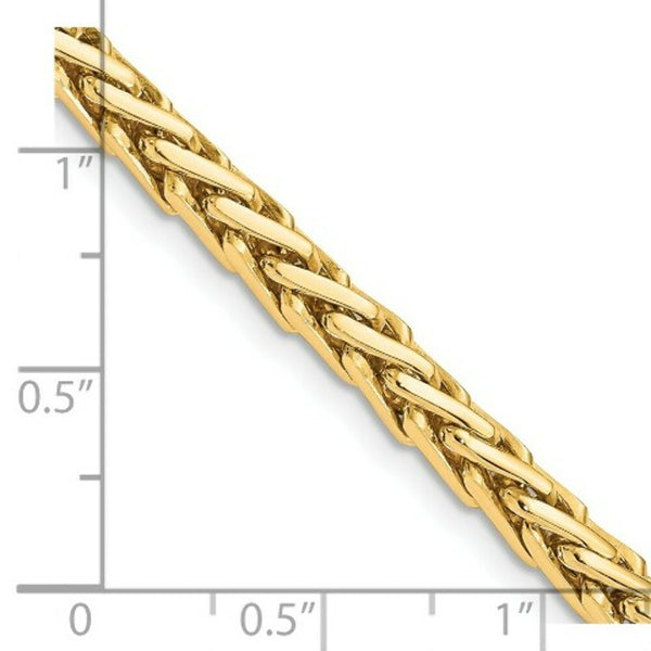 14K Yellow Gold 4.6mm Flat-Edged Woven Link Fancy Bracelet  Length 8.75'' inches