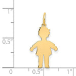 Load image into Gallery viewer, 14K Yellow Gold Plain Polished Small Boy Charm

