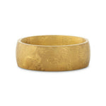 Load image into Gallery viewer, Mens Domed Gold Plated Titanium Ring with Meteorite Pattern Wedding Ring - 8mm Wide - Style name: MYSTIC

