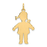 Load image into Gallery viewer, 14K Yellow Gold Plain Polished Large Girl Charm
