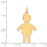 Load image into Gallery viewer, 14K Yellow Gold Plain Polished Large Boy Charm
