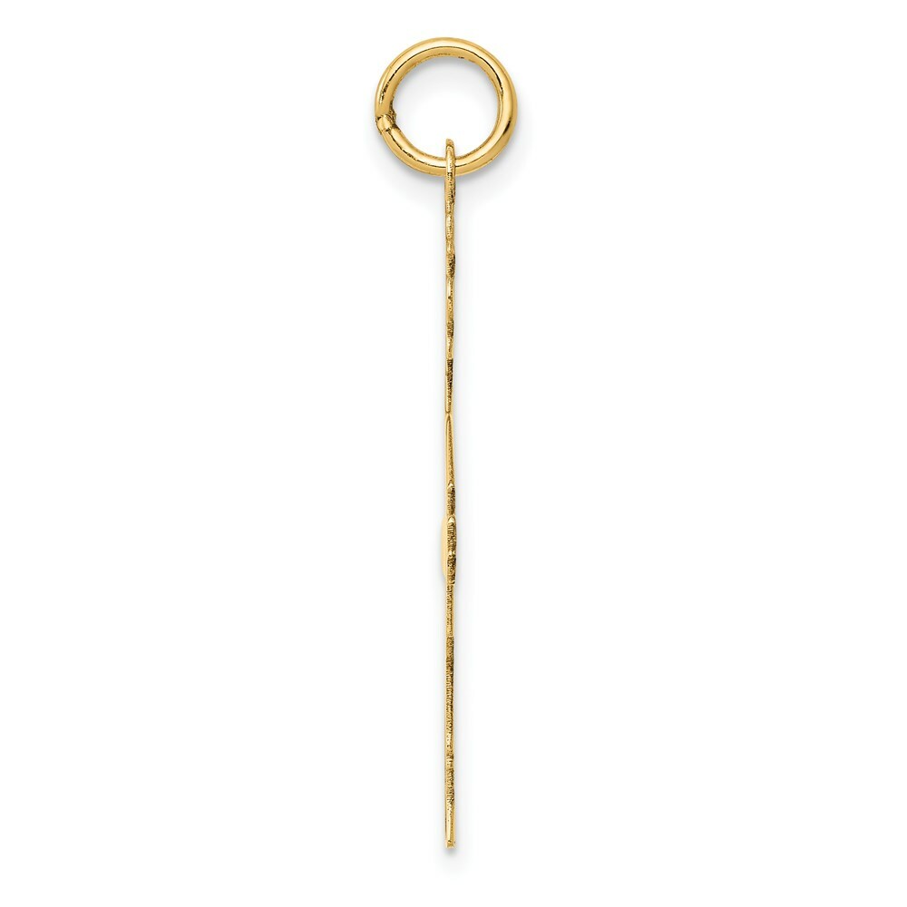 14K Yellow Gold Plain Polished Large Boy Charm