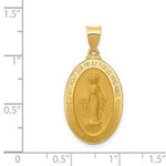 Load image into Gallery viewer, 14K Yellow Gold Miraculous Medal Oval Pendant
