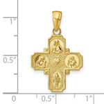 Load image into Gallery viewer, 14K Yellow Gold 4-Way Medal Pendant
