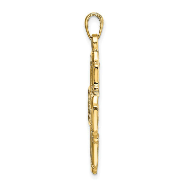 14K Yellow Gold 4-Way Medal Pendant