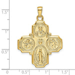 Load image into Gallery viewer, 14K Yellow Gold 4-Way Medal Pendant
