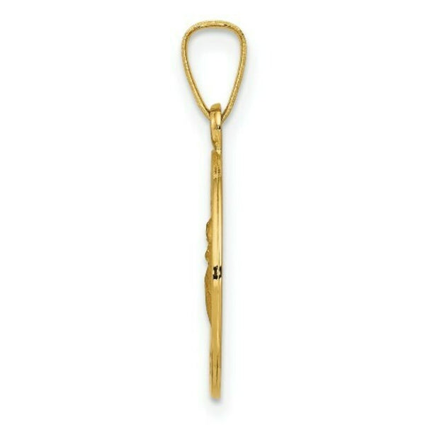 14K Yellow Gold Saint Anthony Medal Charm