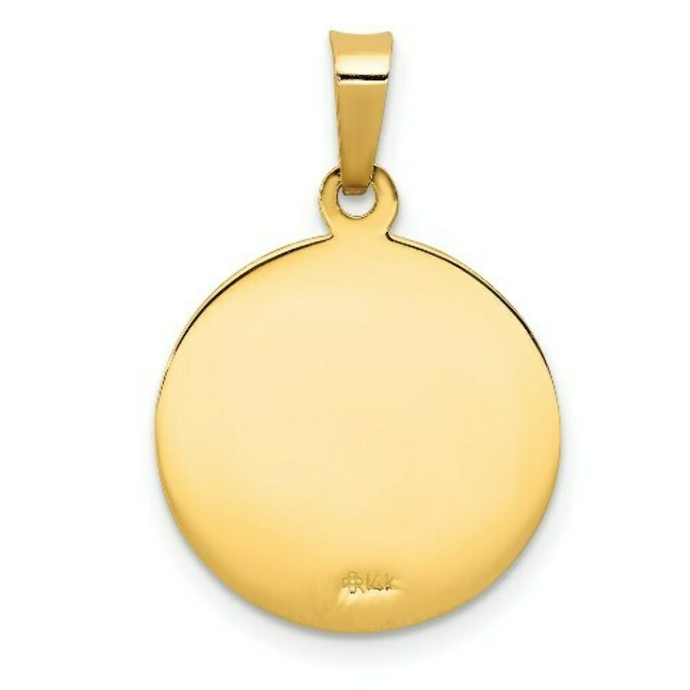 14K Yellow Gold Saint Anthony Medal Charm