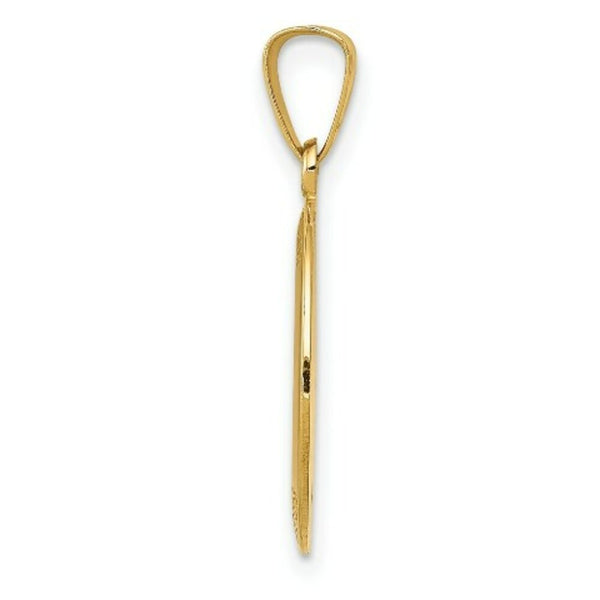 14K Yellow Gold Saint Joseph Medal Charm 11mm width