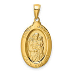 Load image into Gallery viewer, 14K Yellow Gold Saint Joseph Medal Pendant 15mm width
