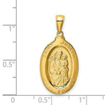 Load image into Gallery viewer, 14K Yellow Gold Saint Joseph Medal Pendant 15mm width
