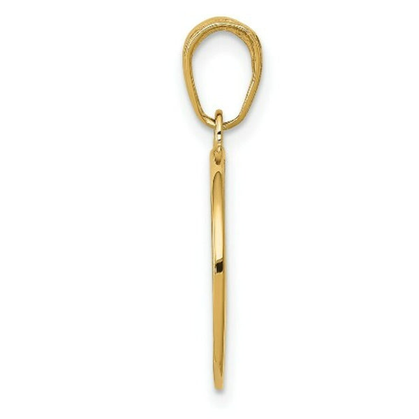 14K Yellow Gold Saint Joseph Medal Charm 16mm width