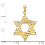 Load image into Gallery viewer, 14K Yellow Gold Solid Polished Star of David Charm

