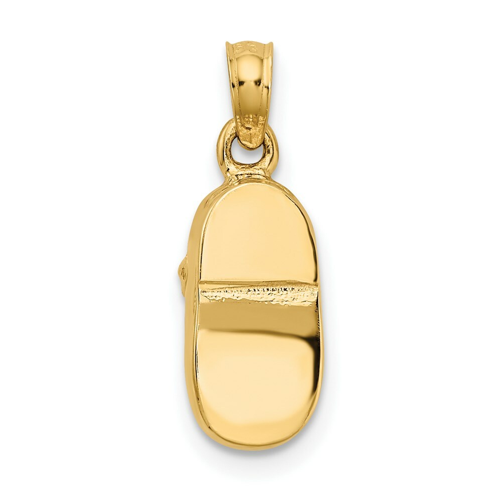 14K Two-tone Gold Baby Shoe Charm