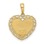 Load image into Gallery viewer, 14K Two-tone Gold Grandma Heart Charm
