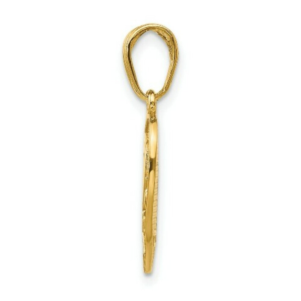 14K Yellow Gold I Love You break apart Heart Charm