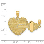 Load image into Gallery viewer, 14K Yellow Gold Break-Apart Heart Charm
