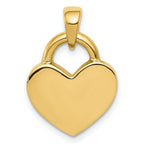 Load image into Gallery viewer, 14K Yellow Gold Hollow Polished Reversible Heart Charm
