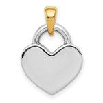 Load image into Gallery viewer, 14K Yellow Gold Hollow Polished Reversible Heart Charm
