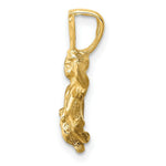 Load image into Gallery viewer, 14K Yellow Gold Satin &amp; Diamond-cut Angel Charm
