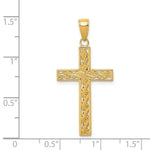 Load image into Gallery viewer, 14K Yellow Gold Rope Cross Pendant

