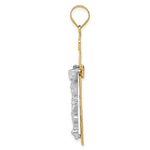 Load image into Gallery viewer, 14K Two-tone Gold INRI Crucifix Pendant 52mm length

