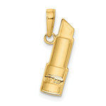 Load image into Gallery viewer, 14K Yellow Gold &amp; Rhodium Enameled Lipstick Charm
