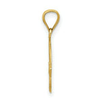 Load image into Gallery viewer, 14K Yellow Gold Claddagh Charm 22mm length
