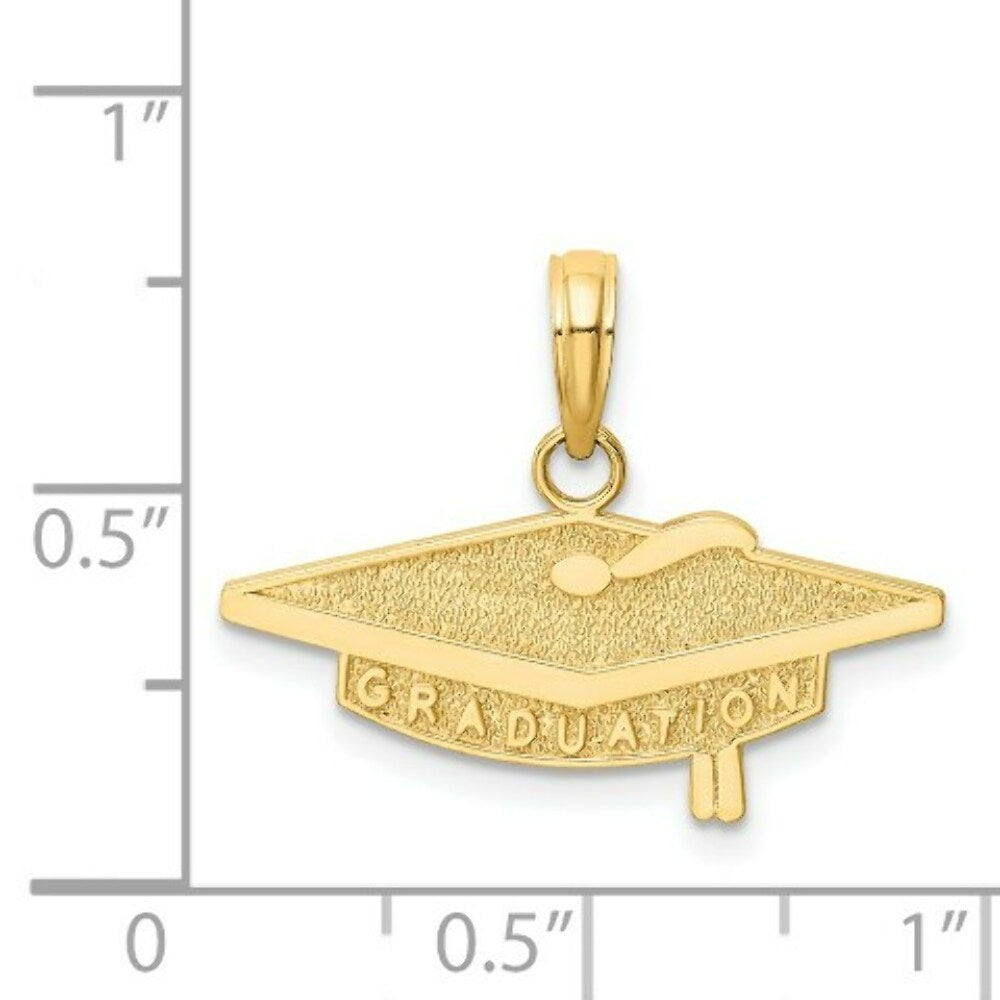 14K Yellow Gold Graduation Charm