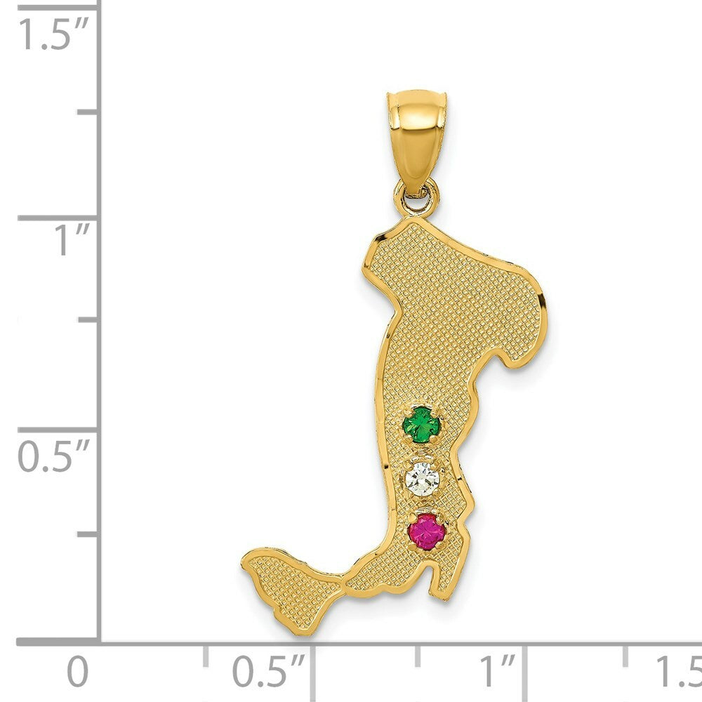 14K Yellow Gold Italy Charm