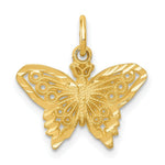 Load image into Gallery viewer, 14K Yellow Gold Butterfly Charm

