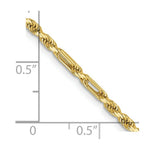 Load image into Gallery viewer, 14K Yellow Gold 2.5mm Diamond-cut Milano Rope Chain
