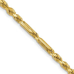 Load image into Gallery viewer, 14K Yellow Gold 3mm Diamond-cut Milano Rope Chain
