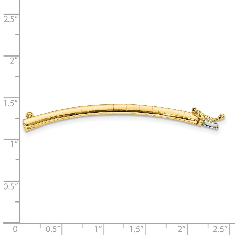 14K Yellow Gold 3mm Lightweight Omega Extender for Necklace