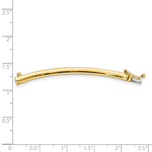 14K Yellow Gold 3mm Lightweight Omega Extender for Necklace