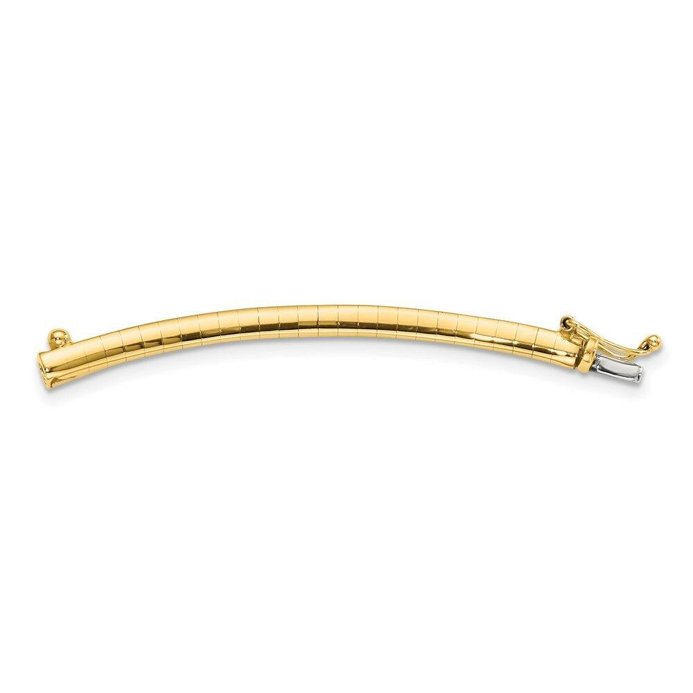 14K Yellow Gold 3mm Lightweight Omega Extender for Necklace
