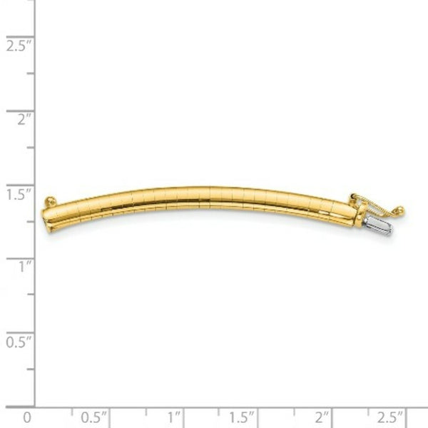 14K Yellow Gold 4mm Lightweight Omega Extender for Necklace