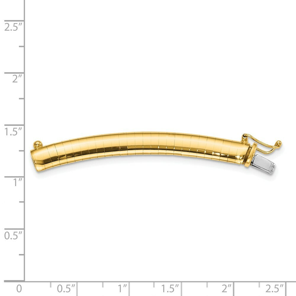 14K Yellow Gold 6mm Lightweight Omega Extender for Necklace