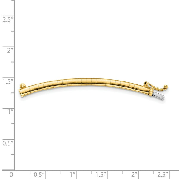 14K Yellow Gold 3mm Omega Extender for Necklace