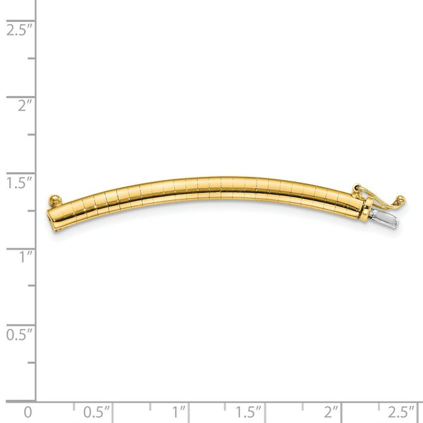 14K Yellow Gold 4mm Omega Extender for Necklace