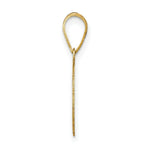 Load image into Gallery viewer, 14K Yellow Gold Polished Number 1 Black Epoxy Oval Pendant
