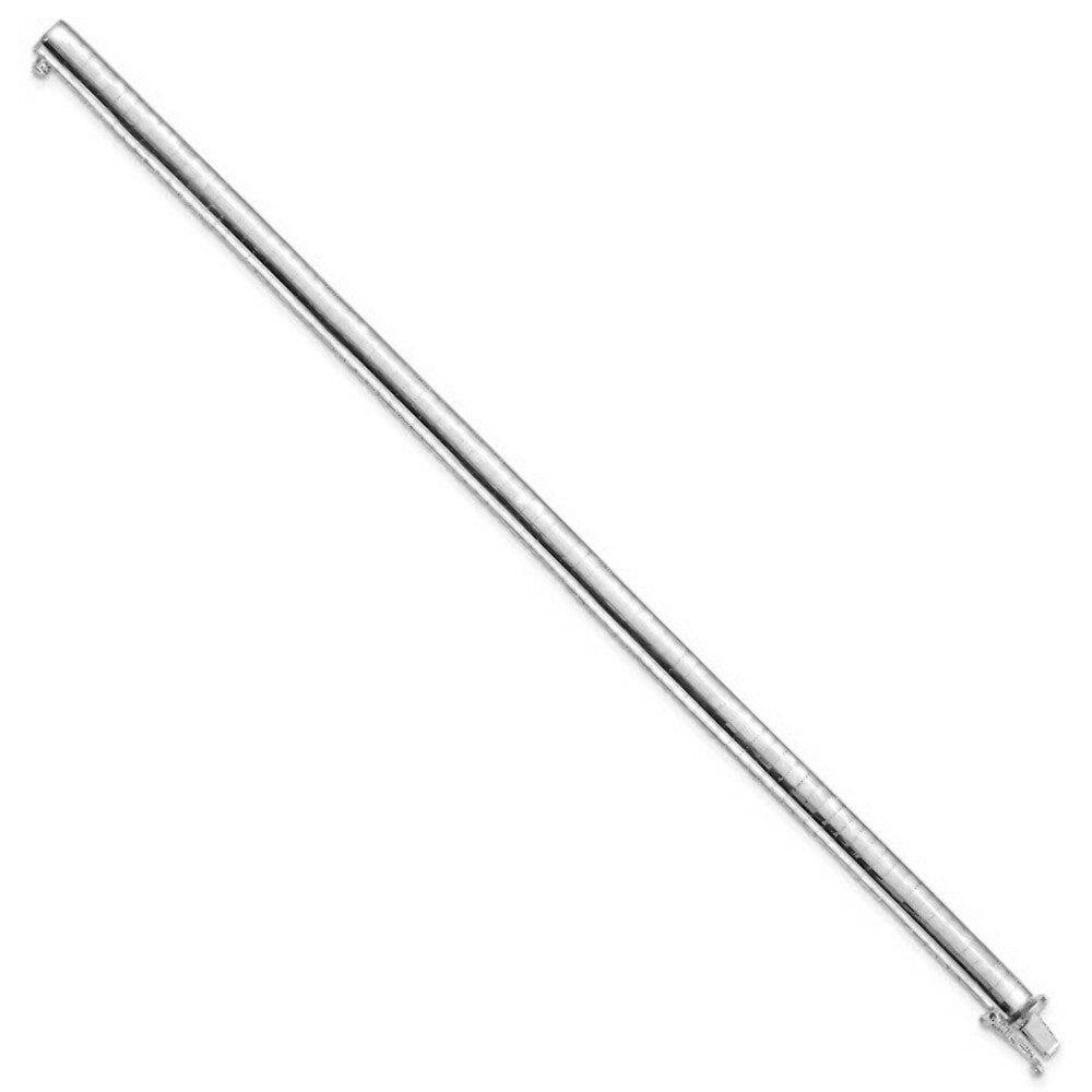14K White Gold 6mm Domed Omega Bracelet  Length 7'' inches