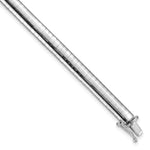 Load image into Gallery viewer, 14K White Gold 6mm Domed Omega Bracelet  Length 7'' inches
