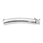 Load image into Gallery viewer, 14K White Gold 8mm Dome Omega Extender for Necklace
