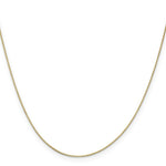Load image into Gallery viewer, 14K Yellow Gold .5mm Box with Spring Ring Clasp Chain
