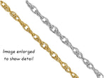 Load image into Gallery viewer, 14K White Gold .8mm Light-Baby Rope Chain Necklace ~ Length 26'' inches
