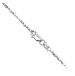 Load image into Gallery viewer, 14K White Gold .8mm Light-Baby Rope Chain Necklace ~ Length 26'' inches
